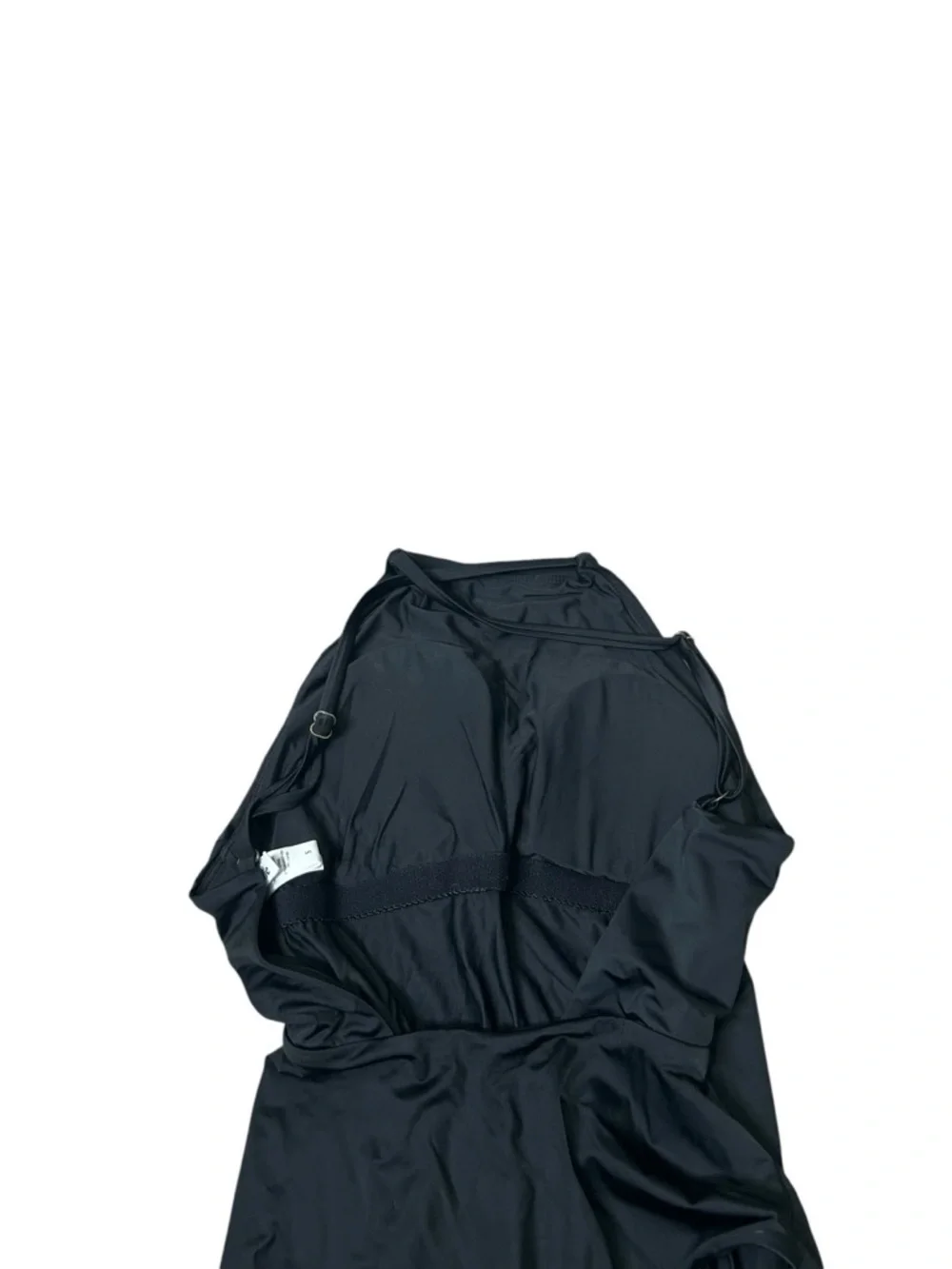 Andie Swim Womens The Asbury One Piece Swimsuit Black Open Back Size Small
